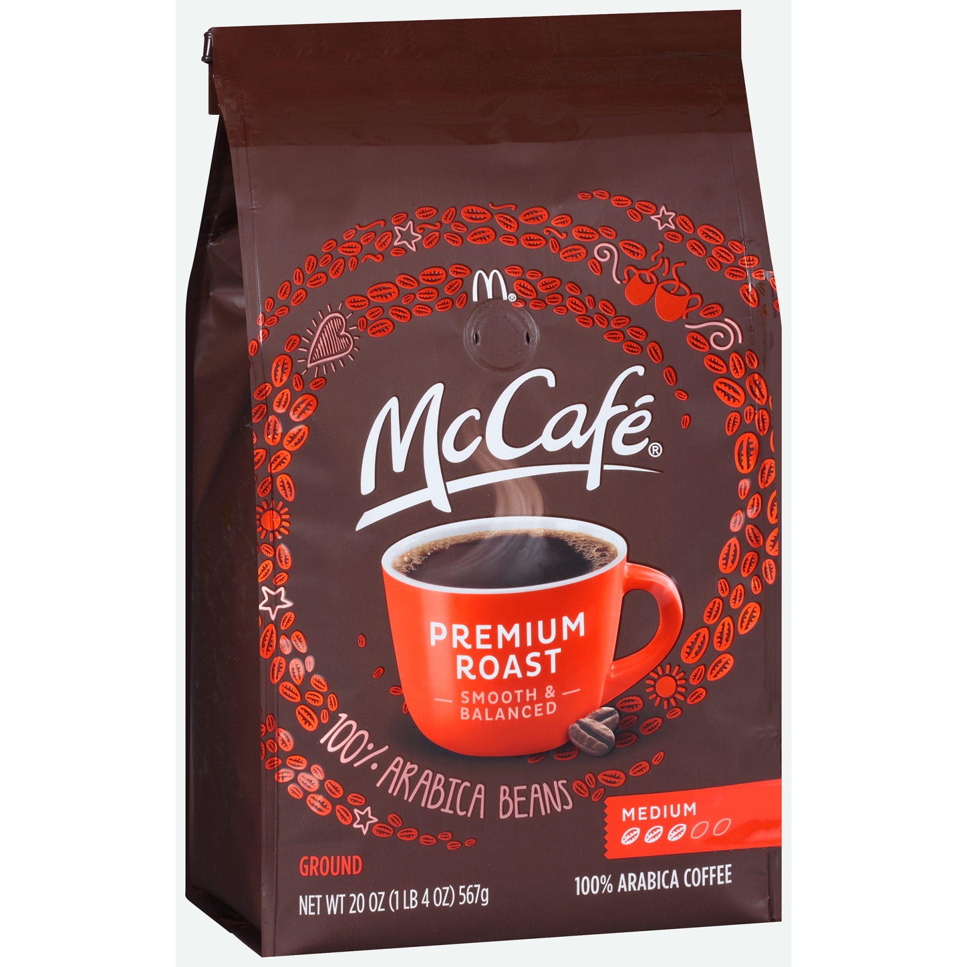 slide 4 of 7, McCafé Premium Roast Ground Coffee, 20 oz