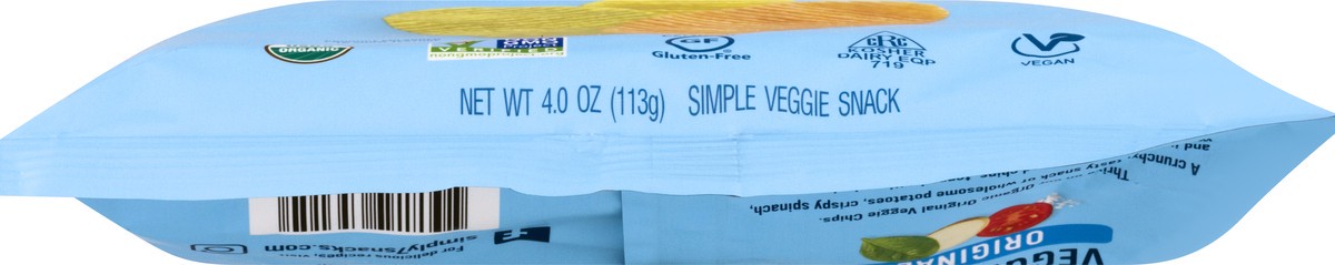 slide 3 of 13, Simply7 Organic Original Veggie Chips 4 oz, 4 oz