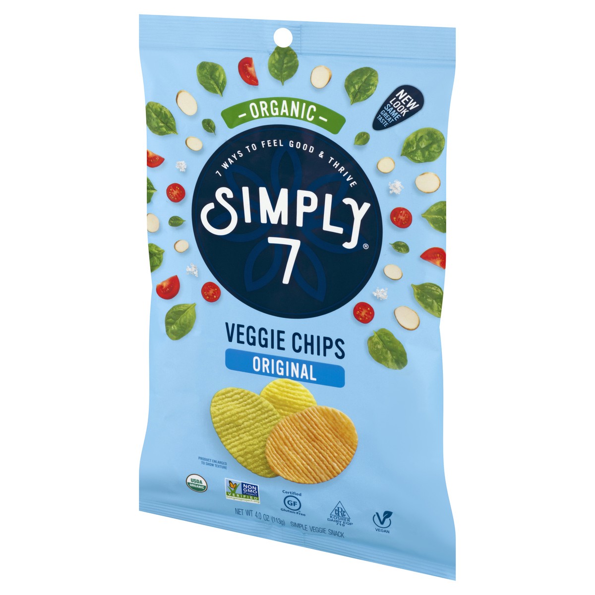 slide 8 of 13, Simply7 Organic Original Veggie Chips 4 oz, 4 oz