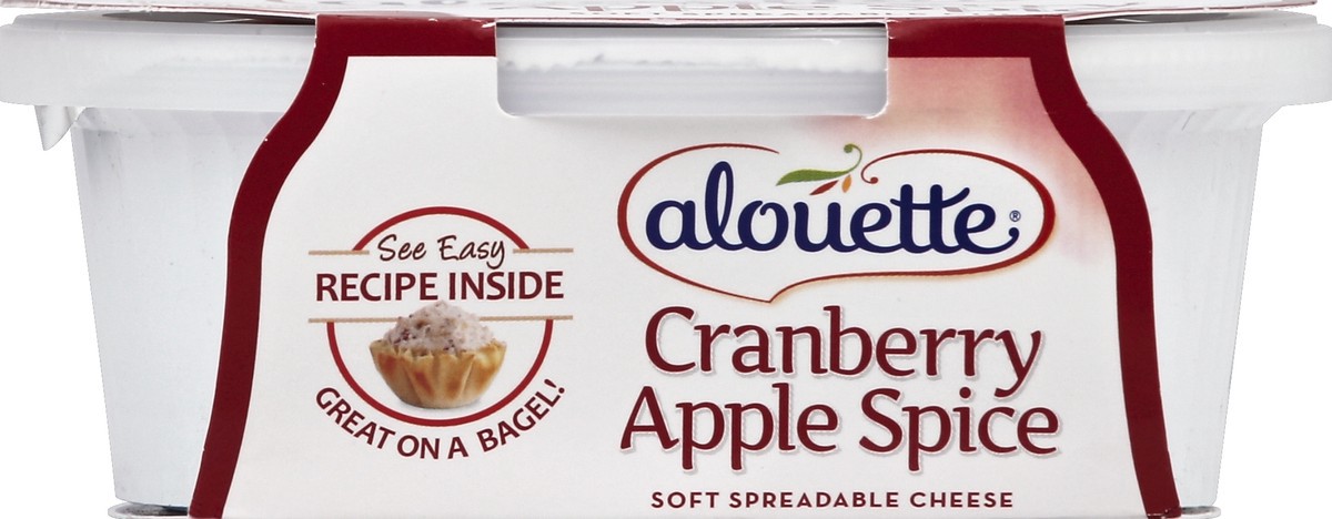 slide 3 of 4, Alouette Cranberry Apple Spice Spreadable Cheese, 6 oz