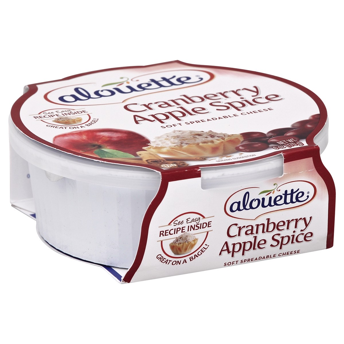 slide 4 of 4, Alouette Cranberry Apple Spice Spreadable Cheese, 6 oz