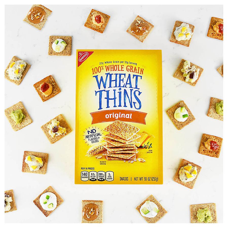 slide 4 of 4, Wheat Thins Nabisco Wheat Thins Original Snacks 9.1 oz. Box, 9.1 oz