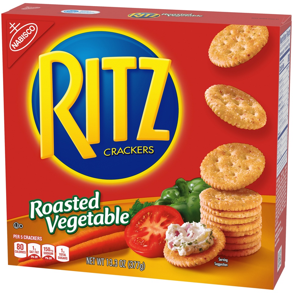 slide 4 of 9, Ritz Roasted Vegetable Crackers - 13.3oz, 13.3 oz