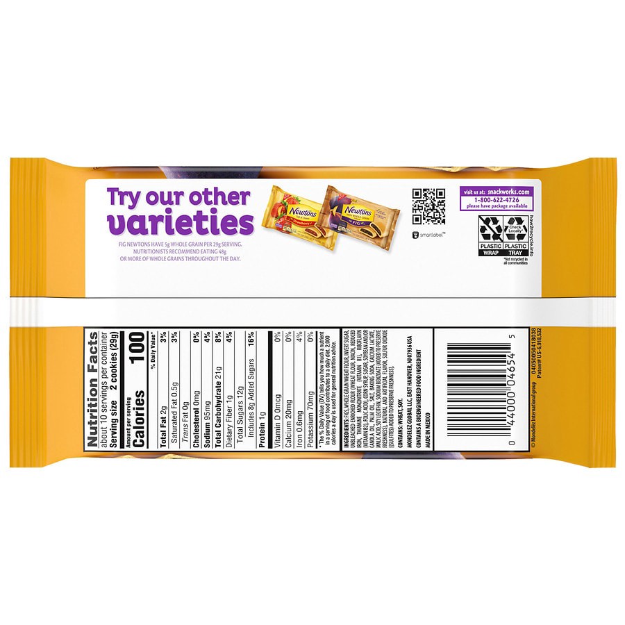slide 4 of 5, Newtons Soft & Fruit Chewy Fig Cookies, (Fig Bars), 10 oz, 10 oz
