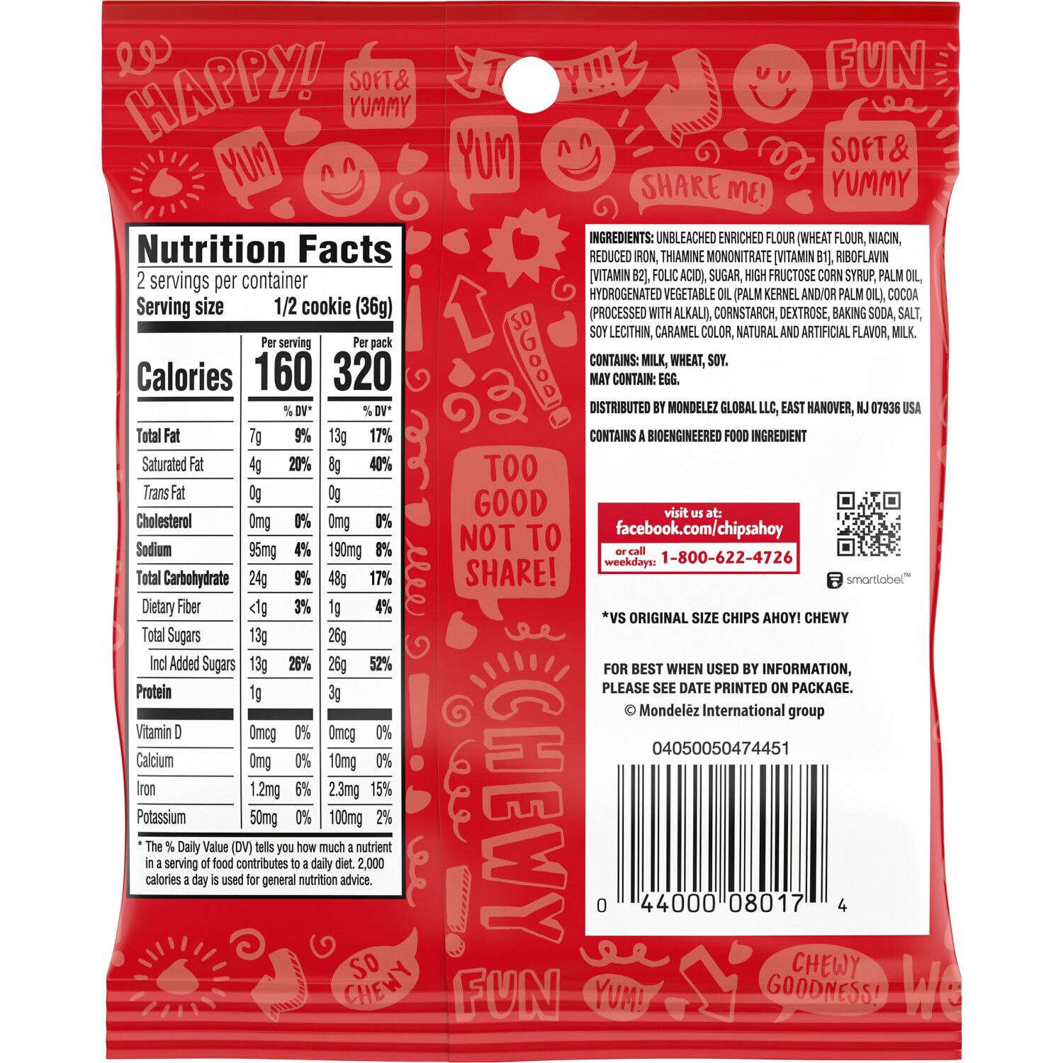 slide 7 of 11, Chips Ahoy! Chips Ahoy, Chewy Big Cookie, 2.5 Oz, 2.5 oz