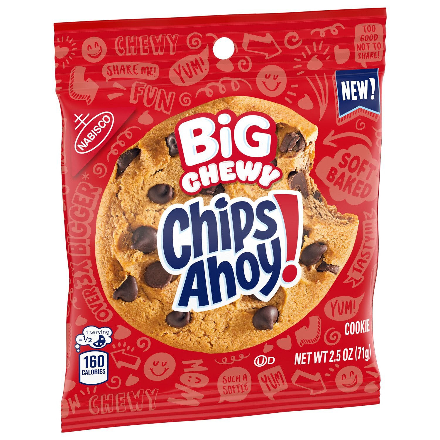 slide 10 of 11, Chips Ahoy! Chips Ahoy, Chewy Big Cookie, 2.5 Oz, 2.5 oz