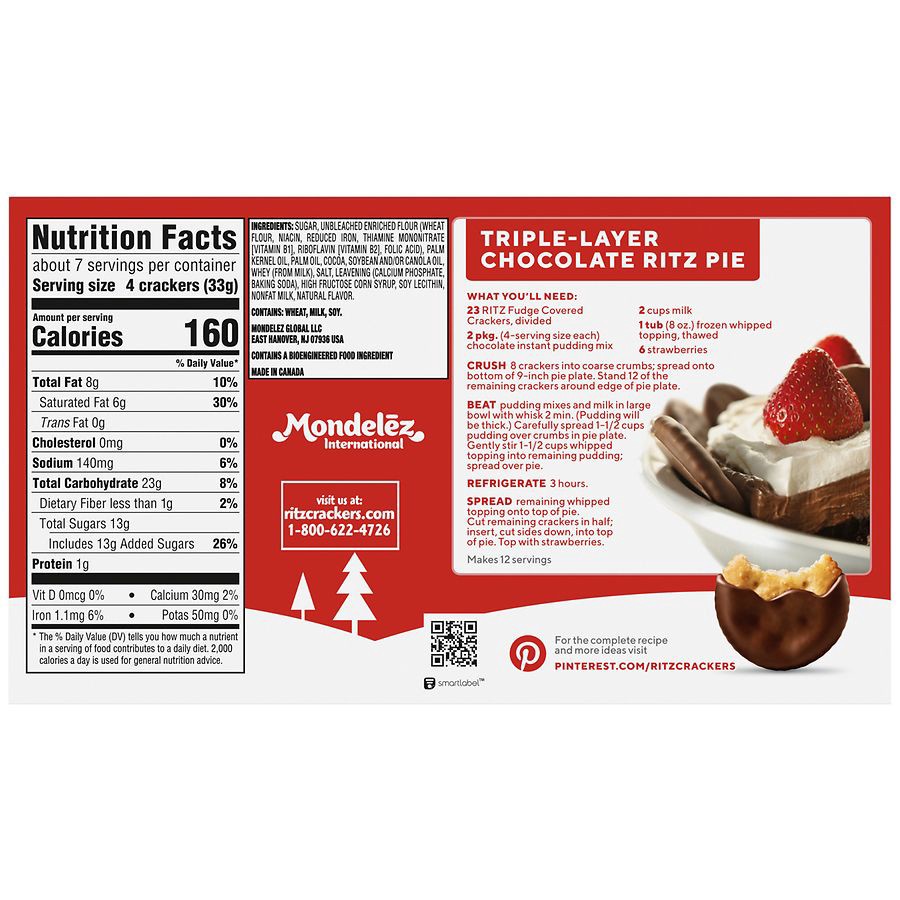 slide 5 of 5, Ritz Fudge Covered Crackers, 7.8 Oz, 7.8 oz