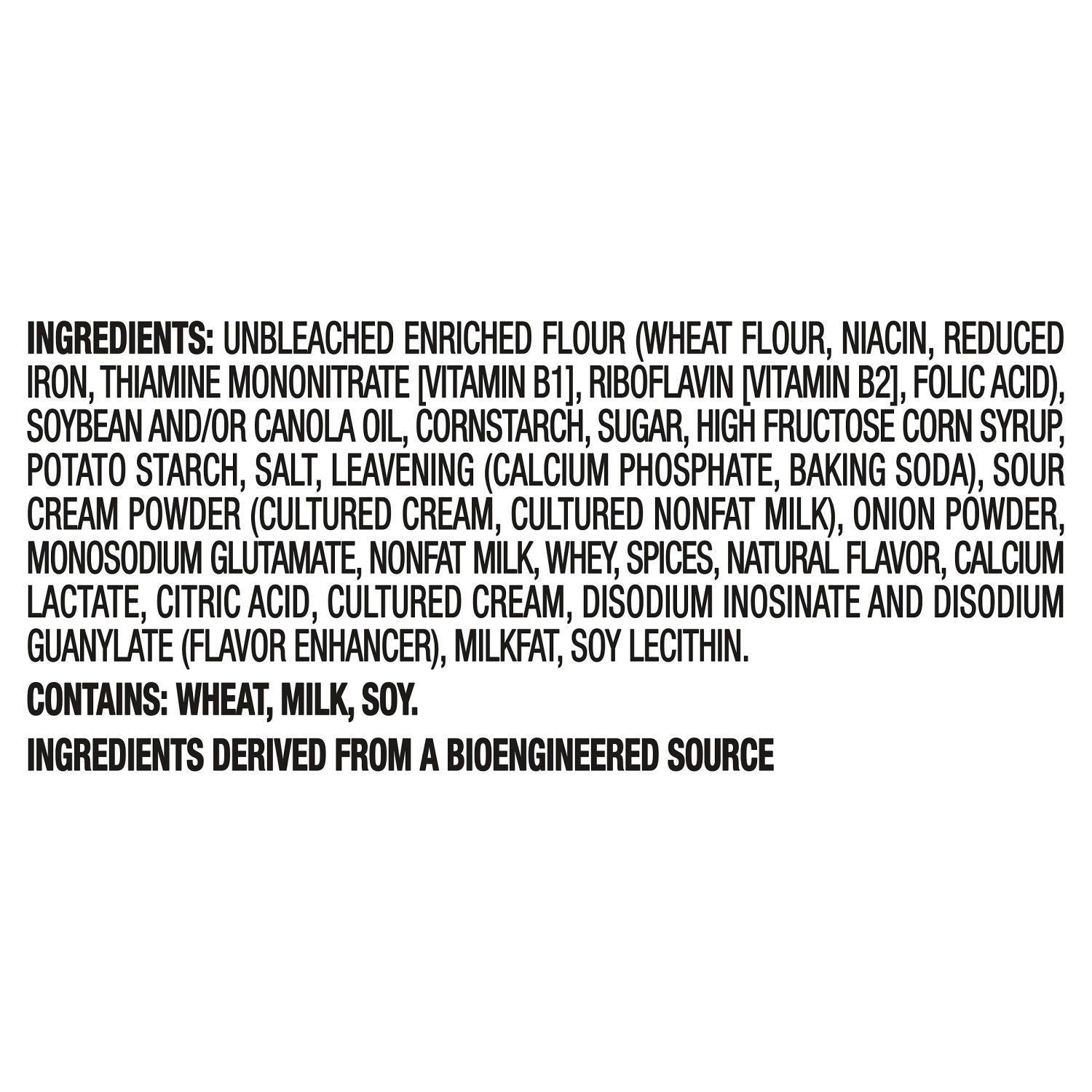 slide 3 of 10, RITZ Toasted Chips Sour Cream and Onion Crackers, Individual Snacks, 2.5 oz Snack Pack, 2.5 oz