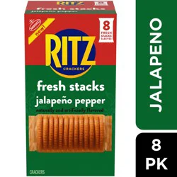 Nabisco Ritz Fresh Stacks, Jalapeno Pepper Crackers, 8ct