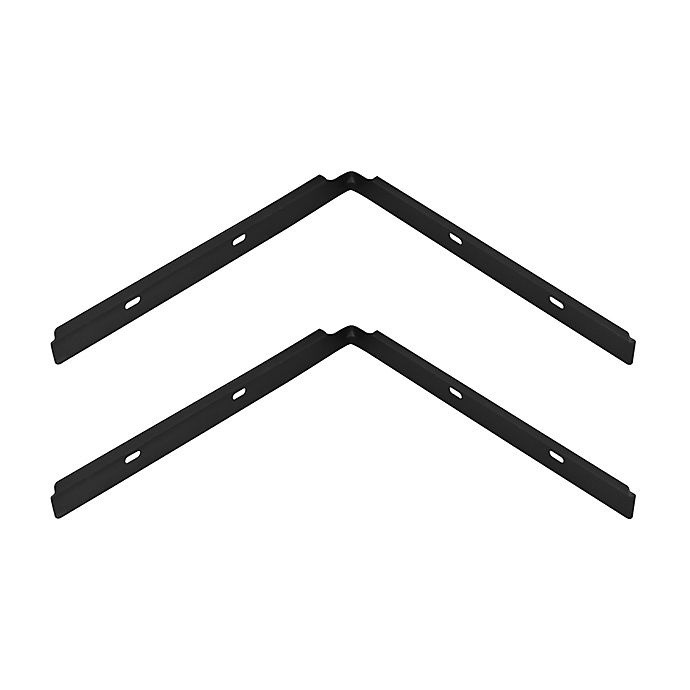 slide 4 of 4, SALT2-Piece Corner Shelf Set - Black, 1 ct