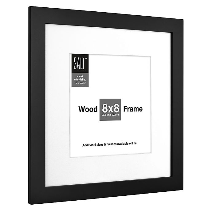 slide 2 of 2, SALT Gallery Matted Picture Frame - Black, 8 in x 8 in