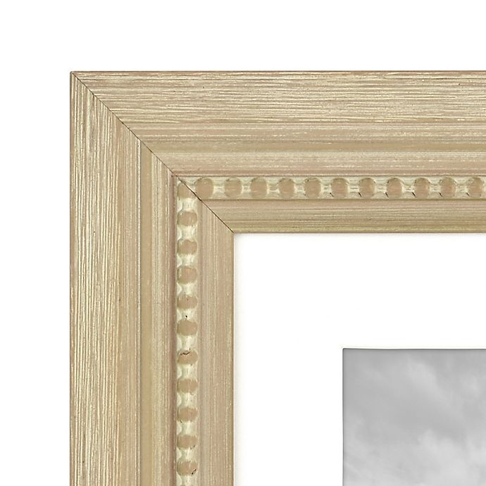 slide 3 of 4, Bee & Willow Home Bee & Willow Beaded Wood Matted Picture Frame - Natural, 5 in x 7 in