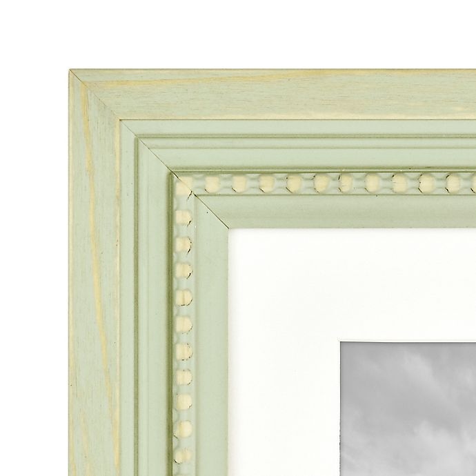 slide 3 of 4, Bee & Willow Home Bee & Willow Beaded Wood Matted Picture Frame - Mint, 5 in x 7 in