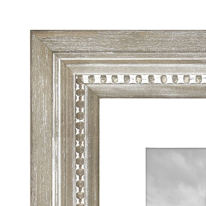 slide 3 of 4, Bee & Willow Home Bee & Willow Beaded Wood Matted Picture Frame - Grey, 5 in x 7 in