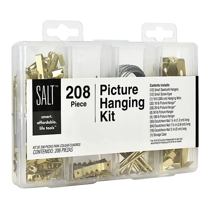 slide 5 of 10, SALT Picture Hanging Kit, 208 ct