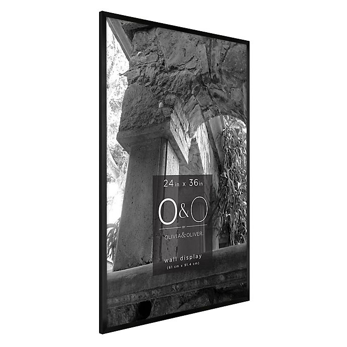 slide 2 of 2, O&O by Olivia & Oliver Metal Wall Frame - Black, 24 in x 36 in