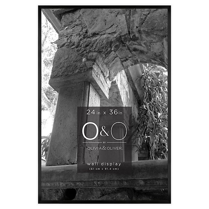 slide 1 of 2, O&O by Olivia & Oliver Metal Wall Frame - Black, 24 in x 36 in