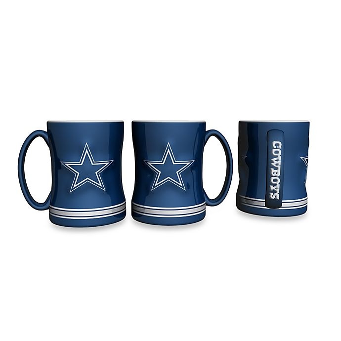 slide 1 of 1, NFL Dallas Cowboys Ceramic Sculpted Relief Mug, 1 ct