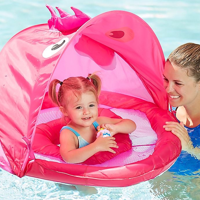 slide 2 of 3, Aqua Leisure Girls' Fabric Covered Fun Fish Baby Float, 1 ct