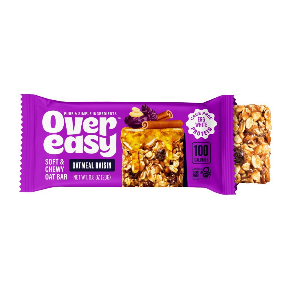 slide 2 of 5, Over Easy Oatmeal Raisin Soft & Chewy Oat Bar, 5 ct