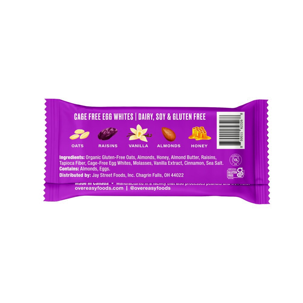 slide 5 of 5, Over Easy Oatmeal Raisin Soft & Chewy Oat Bar, 5 ct