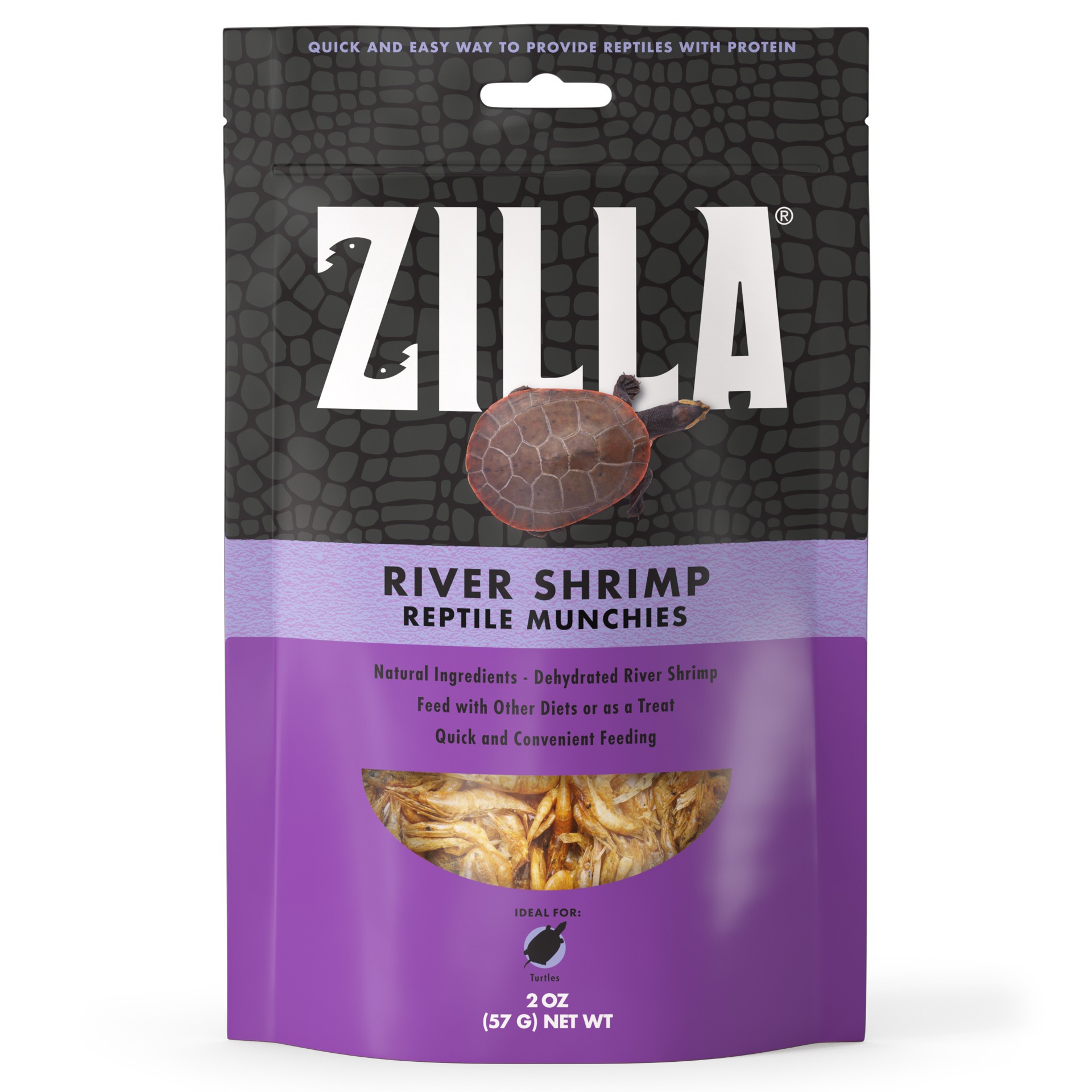 slide 7 of 8, Zilla Reptile Munchies River Shrimp Resealable Bag, 2 Ounces, 1 ct
