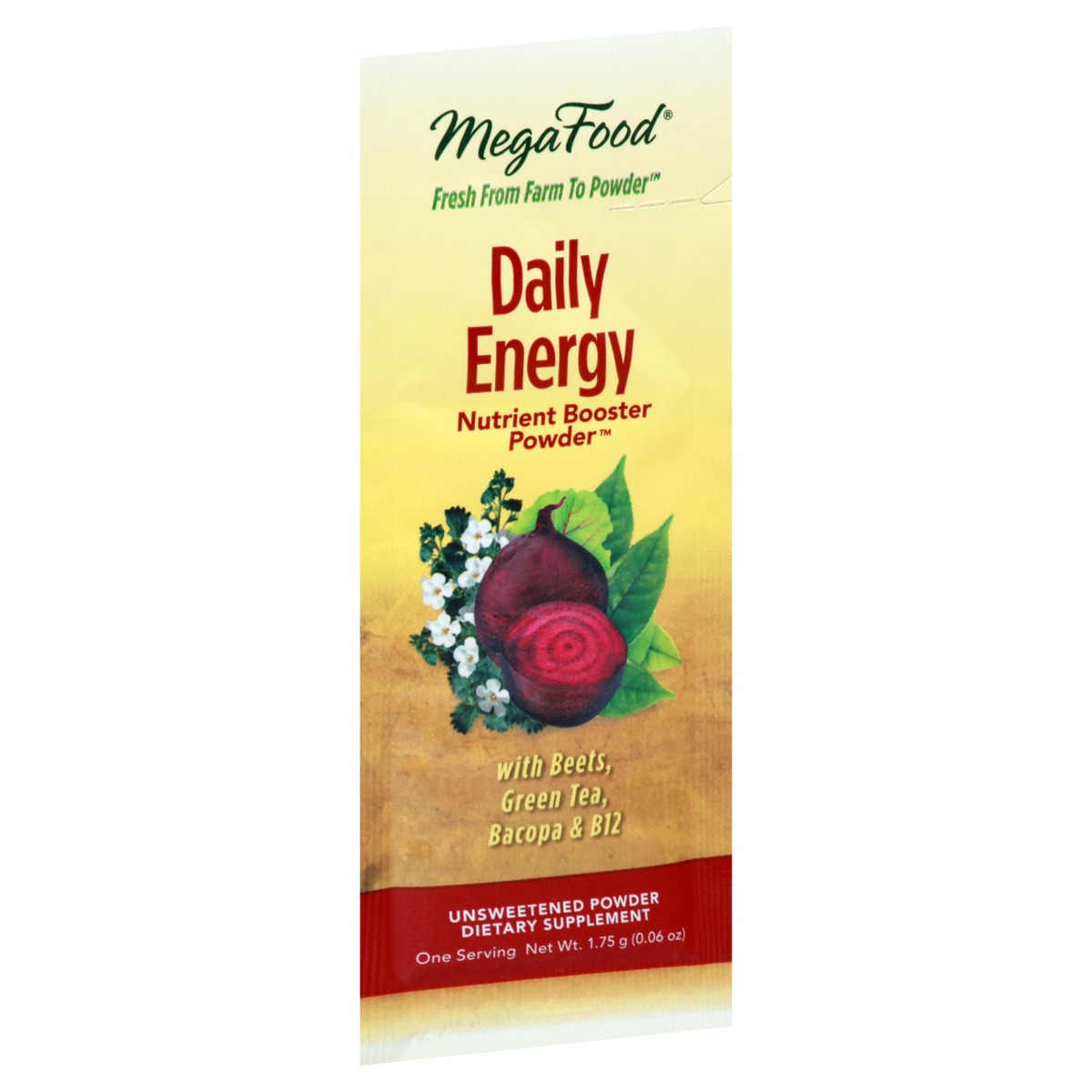 slide 11 of 12, MegaFood With Beets Green Tea & B12 Daily Energy 1.75 ea, 0.06 oz