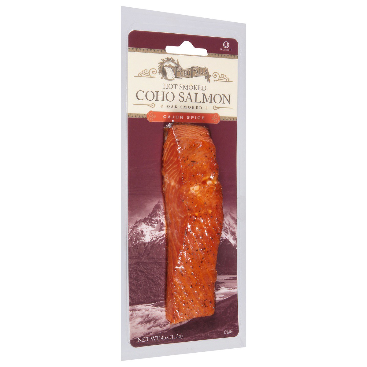 slide 4 of 9, Echo Falls Hot Smoked Cajun Spice Coho Salmon 4 oz, 4 oz