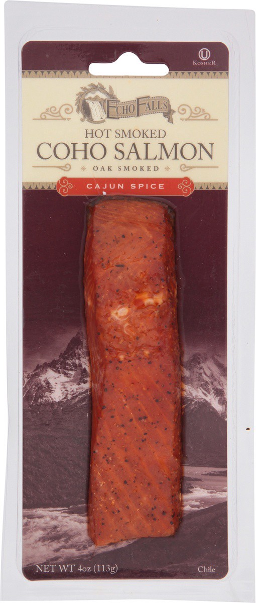 slide 6 of 9, Echo Falls Hot Smoked Cajun Spice Coho Salmon 4 oz, 4 oz