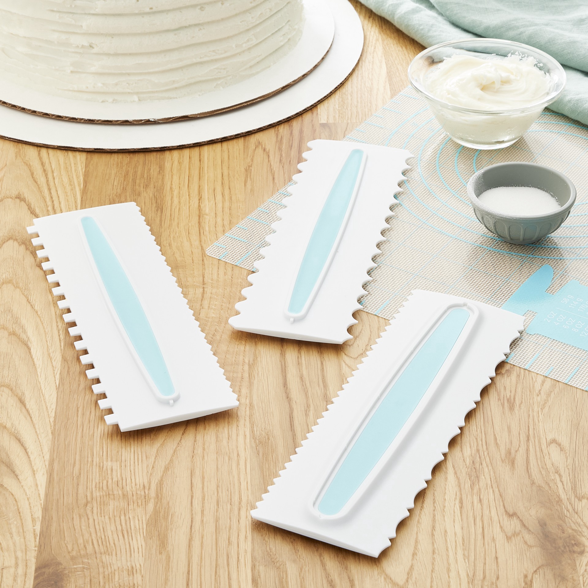 slide 2 of 4, Icing Comb Set By Celebrate It, 9 in x 3 in