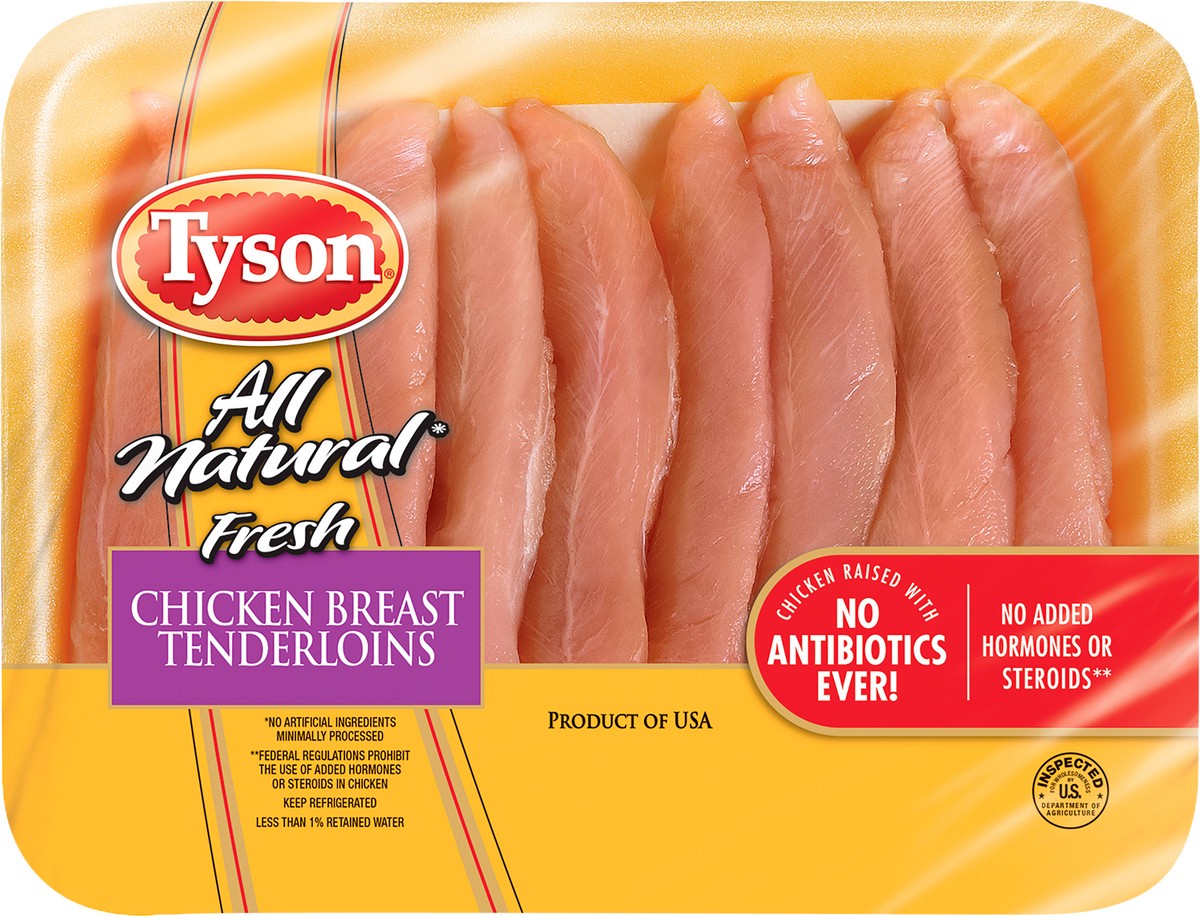 slide 2 of 3, Tyson Fresh Tenderloins Chicken Breast 1 ea, per lb