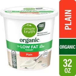 Simple Truth Organic Plain Lowfat Yogurt - 32 oz