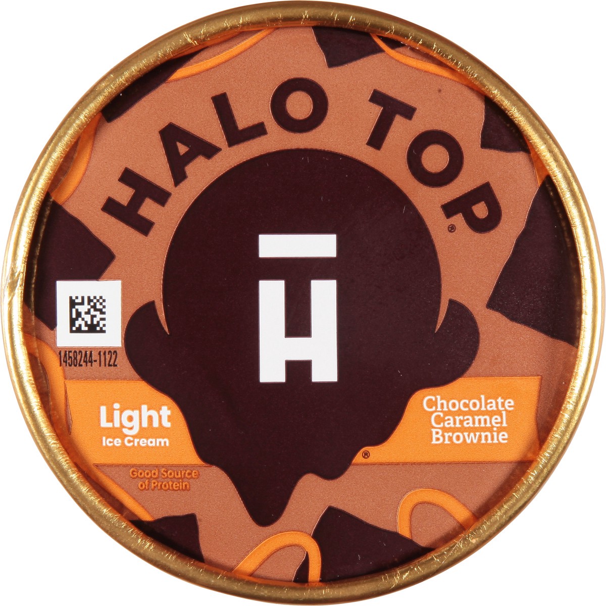 slide 7 of 9, Halo Top Chocolate Caramel Brownie Light Ice Cream, 16 fl oz Pint, 16 fl oz