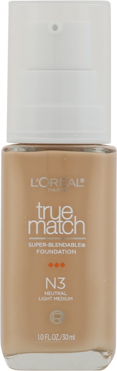 slide 3 of 9, L'Oréal True Match Neutral Light Medium N3 Super-Blendable Foundation 1.0 fl oz, 1 fl oz