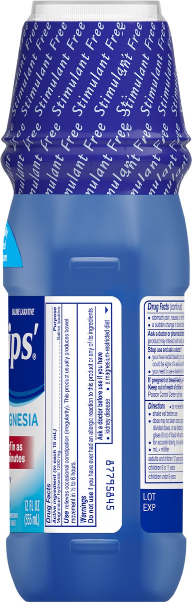 slide 7 of 9, Phillips' Milk Of Magnesia Wild Cherry Saline Laxative 12 oz Bottle, 12 oz