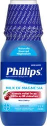Phillips' Milk Of Magnesia Wild Cherry Saline Laxative 12 oz Bottle