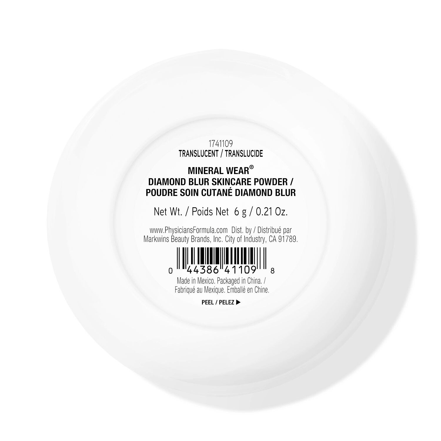 slide 3 of 5, Physicians Formula Mineral Wear Translucent Diamond Blur Skincare Powder 6 g, 0.21 oz