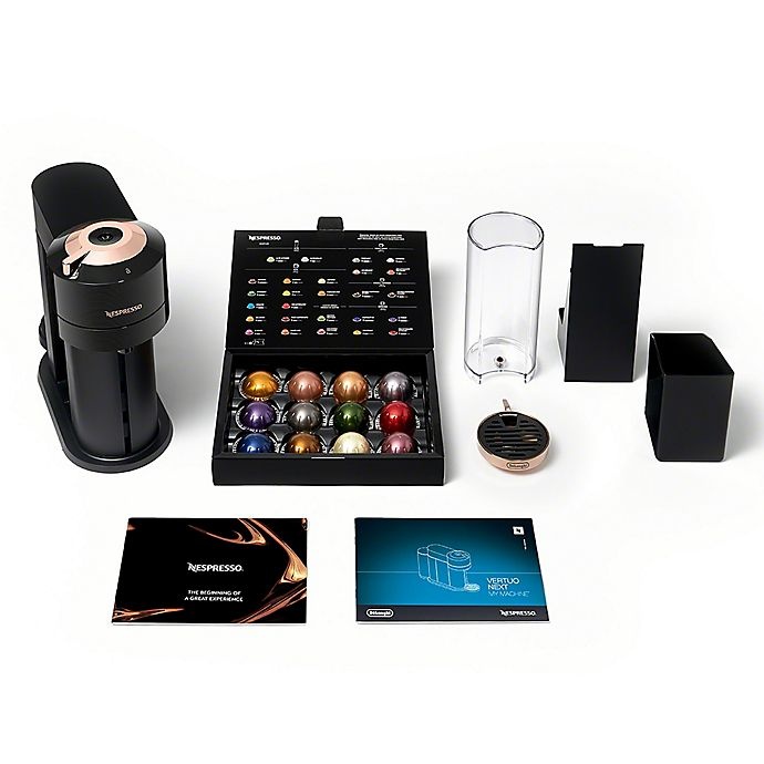 slide 8 of 8, Nespresso by De'Longhi Vertuo Next Premium Espresso Maker with Aeroccino - Black, 1 ct