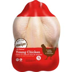 Smart Chicken Meijer 100% All Natural Bone-In Whole Chicken