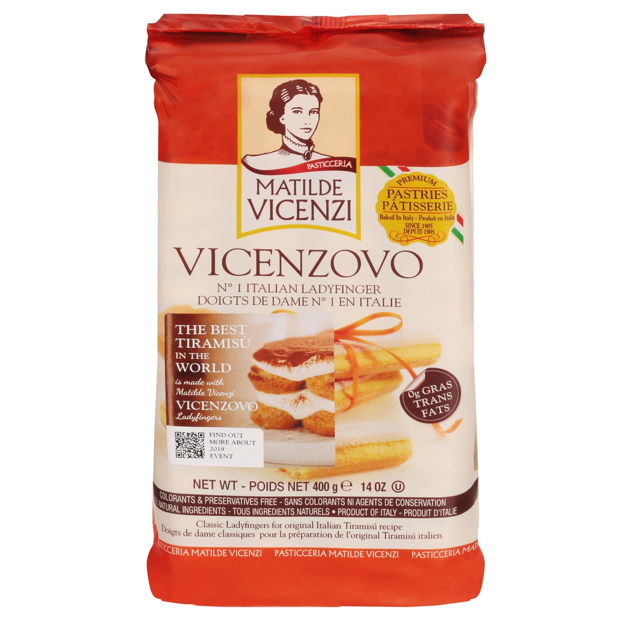 slide 1 of 1, Vicenzi Ladyfinger Cookies, 14 oz