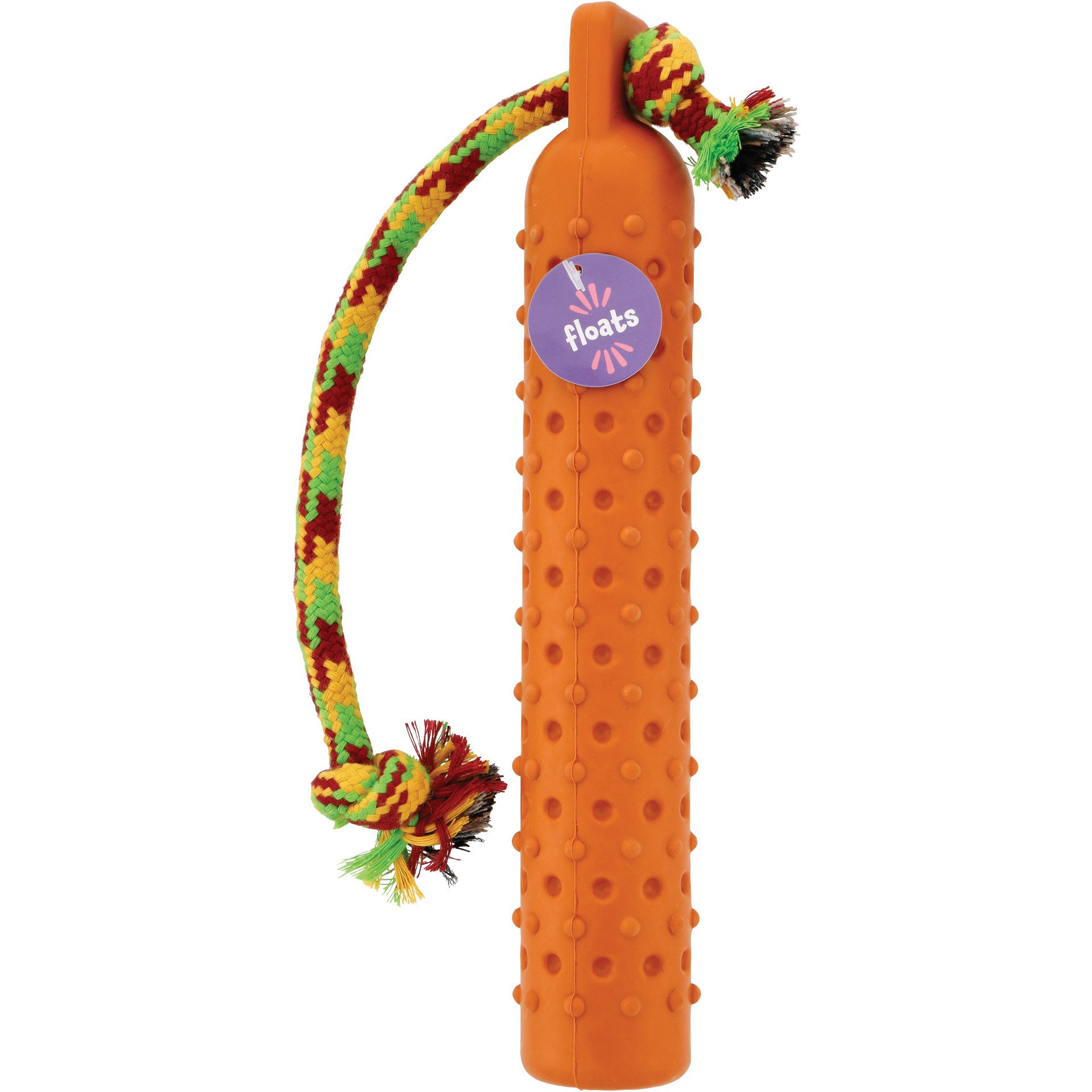 slide 1 of 1, Woof and Whiskers Squeak Stick With Rope Dog Toy, 1 ct