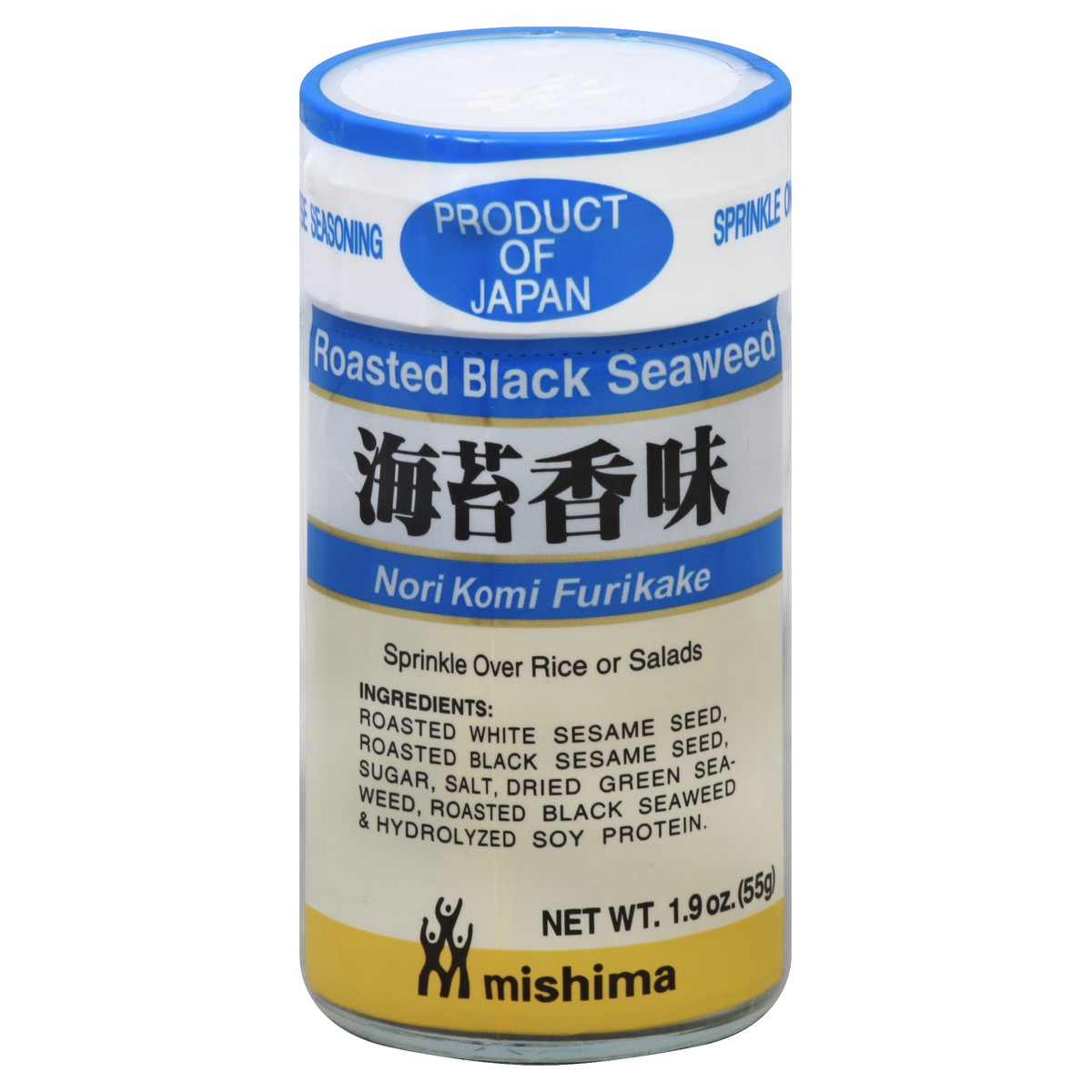 slide 3 of 3, Mishima Roasted Black Seaweed Nori Komi Furikake 1.9 oz, 1.9 oz