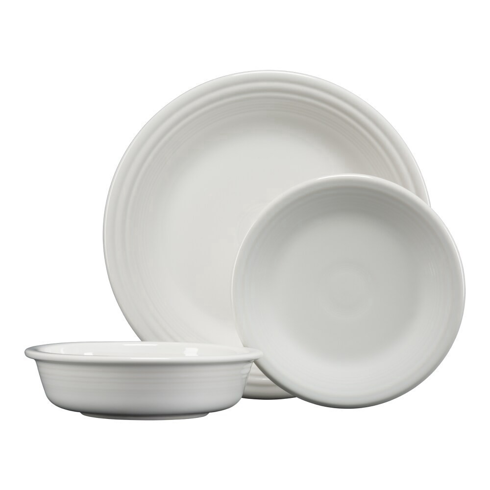 slide 1 of 3, Fiesta Classic Place Setting - White, 3 ct