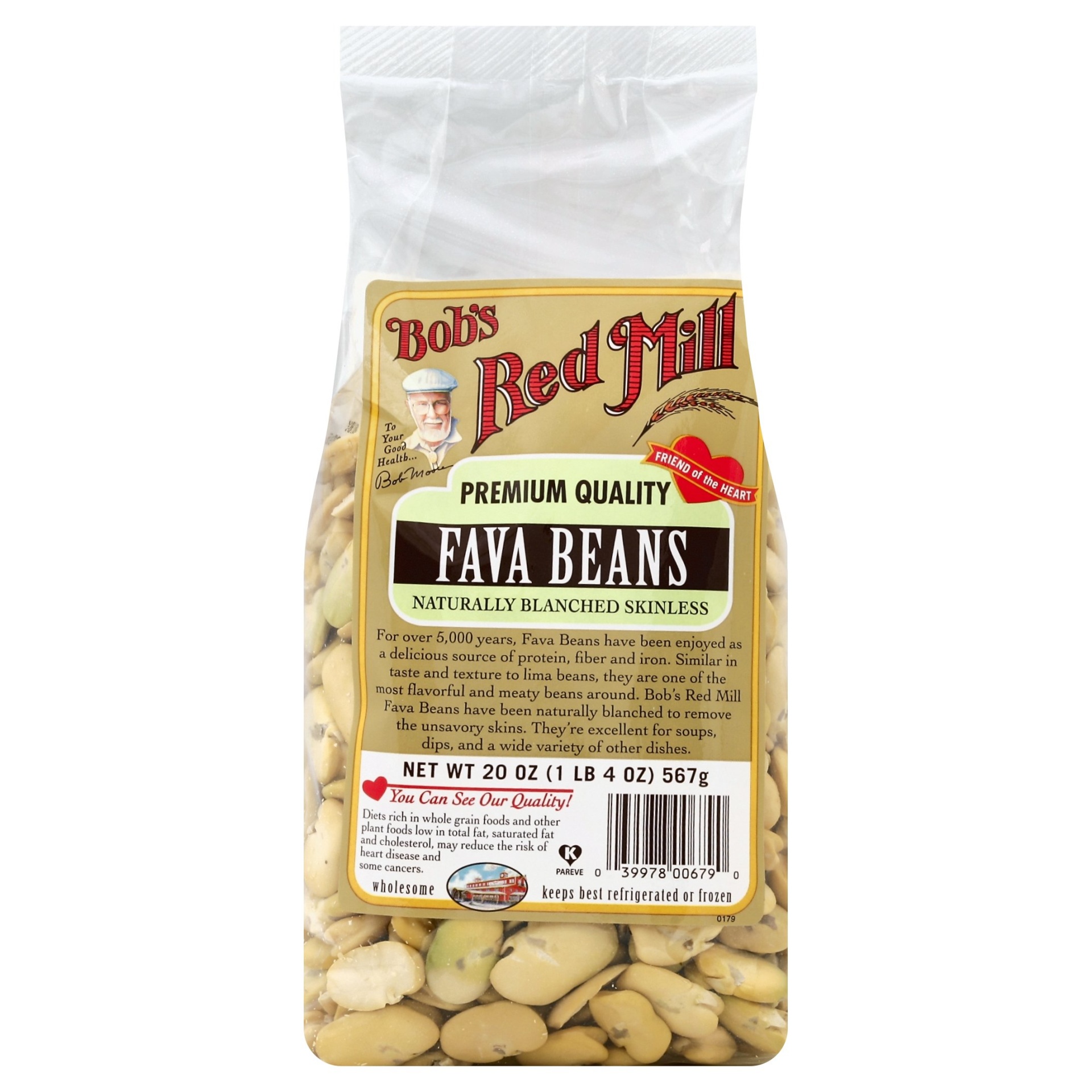 slide 1 of 1, Bob's Red Mill Fava Beans, 20 oz