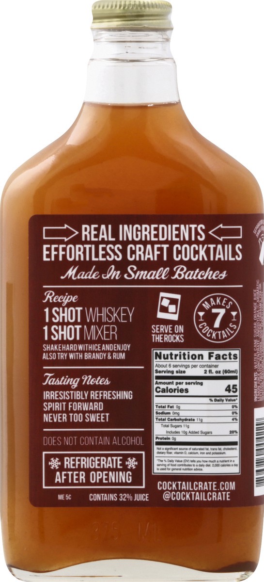 slide 9 of 10, Cocktail Crate Small Batch Classic Whiskey Sour Cocktail Mix - 375 ml, 12.7 oz