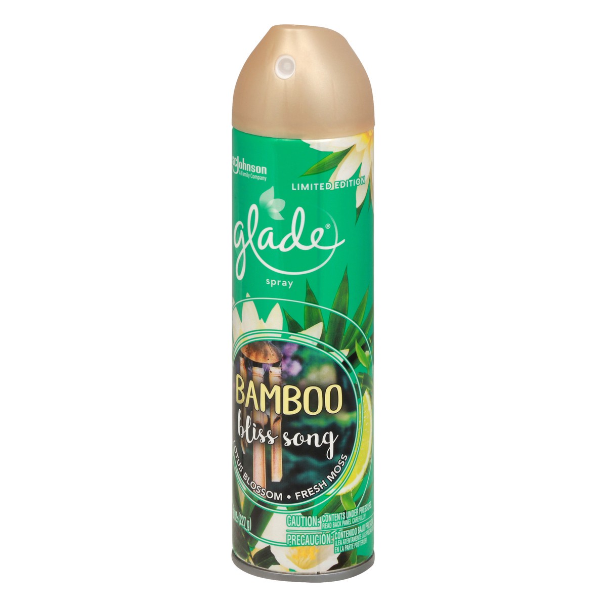 slide 9 of 9, Glade Bamboo Bliss Song Spray 8 oz, 8 oz