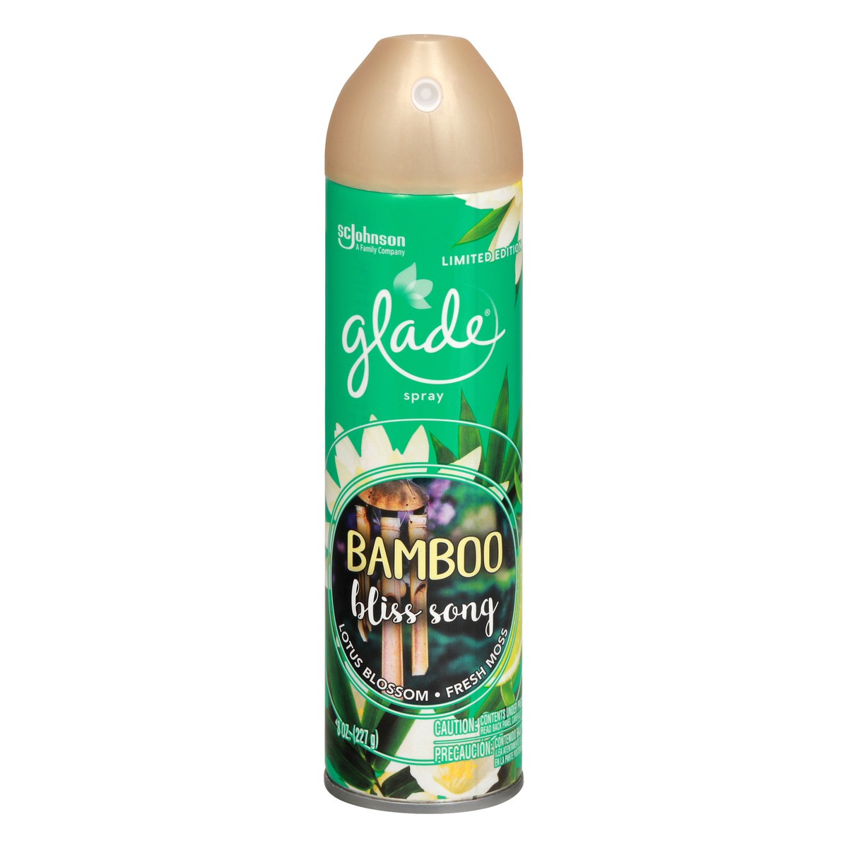 slide 1 of 9, Glade Bamboo Bliss Song Spray 8 oz, 8 oz