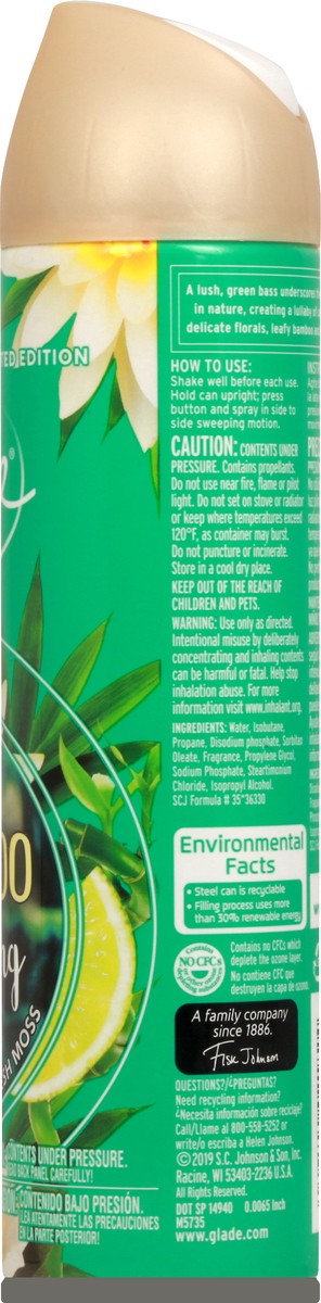 slide 7 of 9, Glade Bamboo Bliss Song Spray 8 oz, 8 oz