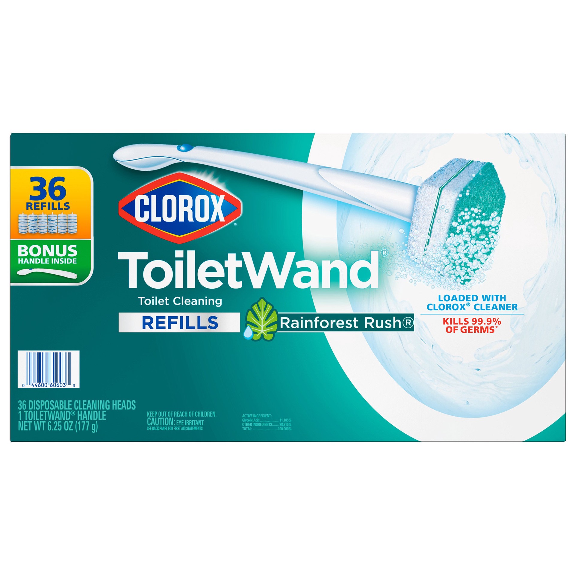 slide 1 of 1, Clorox ToiletWand Disposable Toilet Cleaning System with 36 Refills, 