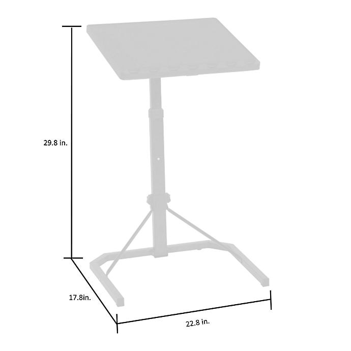 slide 6 of 7, Cosco Multi-Functional Adjustable Folding Table - Black, 1 ct